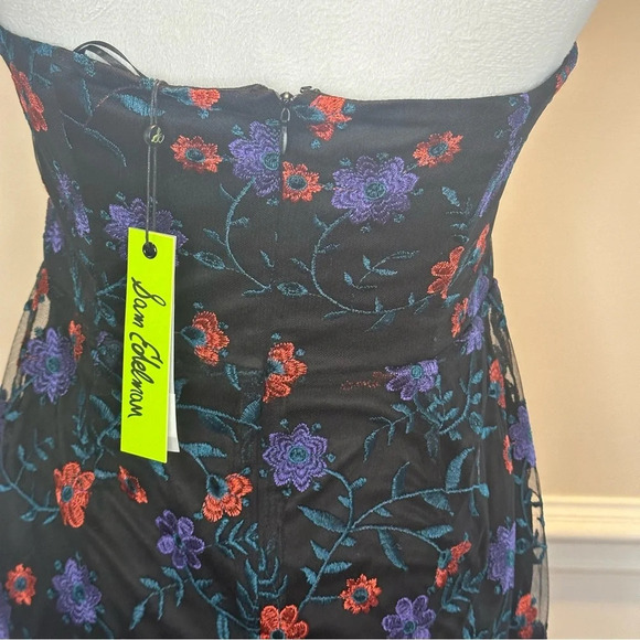 Sam Edelman Embroidered Floral High Low Strapless Dress. Sz: 8 - Picture 8 of 10